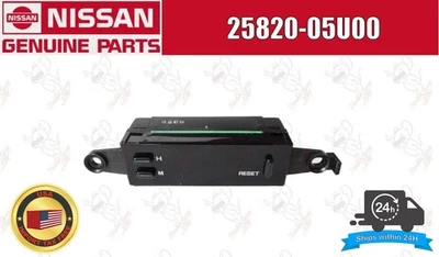 NISSAN Geniuine Skyline GTR R32 BNR32 Dash Clock Assy Digital 25820-05U00 OEM - Image 1 of 4