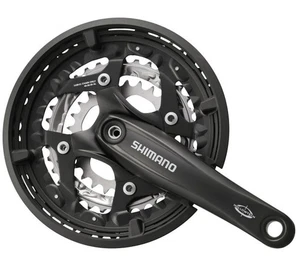 SHIMANO FC-T521 SET MANOVELLA 170mm 26/38/48 OCTALINK CON ANELLO DI PROTEZIONE CATENA - Foto 1 di 1