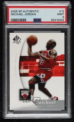 2005-06 SP Authentic Michael Jordan #12 PSA 9 MINT HOF - Image 1 of 2