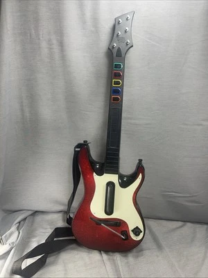 Беспроводная гитара PS2 PS3 красный Guitar Hero 5 группы герой 95893.805 w ремень - непроверенный - Изображение 1 из 4