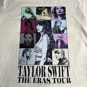 Taylor Swift The Eras Tour 2023 T-Shirt Official Youth Medium Merch Beige - Picture 1 of 6