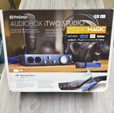 Presonus AudioBox iTwo Studio Bundle, Headphones,  Mic & StudioOne Arti NEW - Image 1 of 4