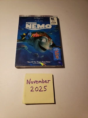 Finding Nemo (DVD, 2003, Collector's Edition, 2-Disc Set) New Sealed  - Image 1 of 4
