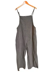 Tuta da donna Coastal Boho oversize all'uncinetto aderente tasche nera XL - Foto 1 di 8