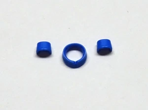 2 x MANSCHETTE + 1 x KRAGEN BLAU zu Südstaatler Nordstaatler Soldat Garde Custom - Picture 1 of 6