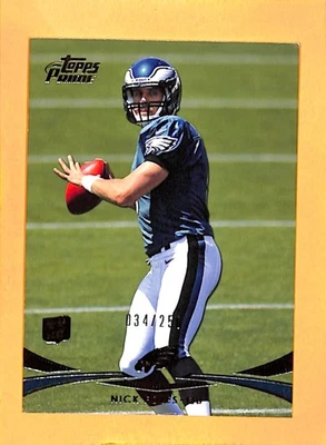 Topps Prime Gold #5 2012 Nick Foles Philadelphia Eagles novato #/250 Foto 1 de 2