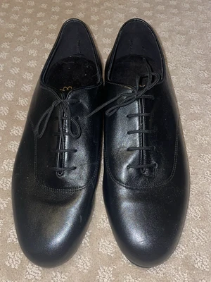 Supadance England Men’s Black Leather Ballroom Dance Shoes UK 7 Never Worn - Image 1 of 4