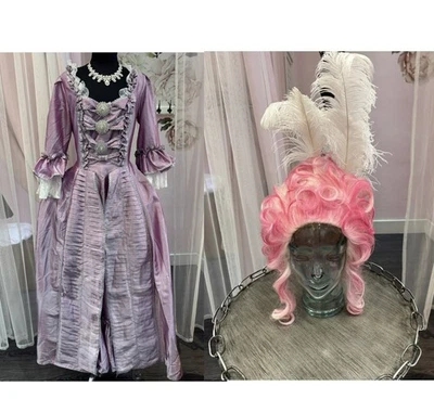Vestido María Antonieta Vestido Morado Cosplay Disfraz Con Peluca Personalizada/Accesorios Foto 1 de 4