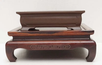 Bonsai Pot Tokoname GAKUJU Dark Brown Unlazed Rectangular Width 21.2 cm (8.3 in. - Image 1 of 4