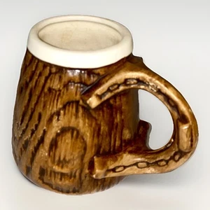 Treasure Craft Coffee Mug Wood Grain Horseshoe Handle 1958 Rare Collectable - Picture 1 of 9
