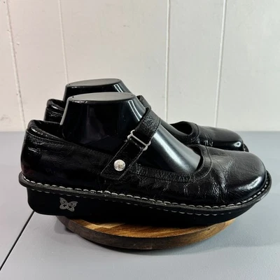 Туфли комфортные Alegria черная лакированная кожа Mary Jane размер 41 ЕС США 10,5-11 - Изображение 1 из 4