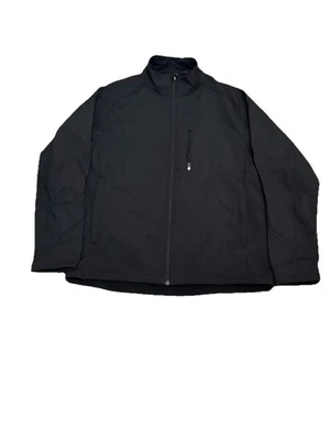 Kirkland Signature Men's Size Large Soft Shell Jacket Black Full Zip  Euc - Image 1 of 4