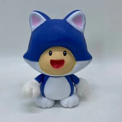 Super Mario Bros 3D Land Cat Toad Vinyl Figure Plastic Toy Doll 4.75" - Image 1 of 4