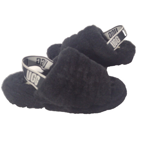 UGG Australia Fluff Yeah sandali ciabatte taglia US 7 EU 38 nero