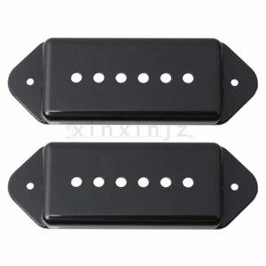 2PCS Black P-90 P90 Pickup Dogear Cover 50mm+52mm for Gibson - Picture 1 of 5
