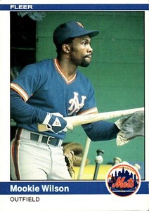 1984 Fleer #603 Mookie Wilson Excellent