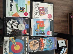 Lot logiciel disque CD massif années 90 - Microsoft - Jeux - Disquette - 70+ disques - Photo 1/4