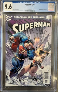Superman #211 (2005) CGC 9.6 - Jim Lee, Azzarella and Williams - Wonder Woman!!! - Picture 1 of 3