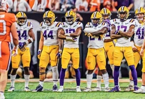 Classic Sports Prints - LSU Football -Ready2Hang - HUGE canvas - Picture 1 of 5