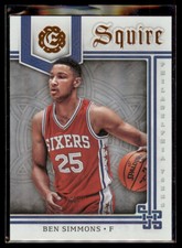 Ben Simmons 2017-18 Panini Excalibur Squire #3 Philadelphia 76ers