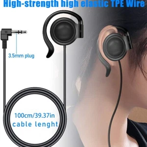 Écouteur jack 3,5 mm écouteur écoute seulement écouteur pour système de guide touristique radio - Photo 1/14