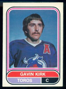 1975-76 OPC O PEE CHEE WHA Hockey 103 GAVIN KIRK NM RC TORONTO TOROS Rookie Card