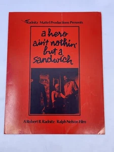A Hero Ain’t Nothin But A Sandwich Press Premiere Folder Jesse Jackson Note 1977 - Picture 1 of 5