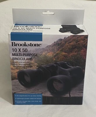 Brookstone 10x50 Multi-Purpose Binoculars With Carrying Case BRAND NEW IN BOX - Image 1 of 4