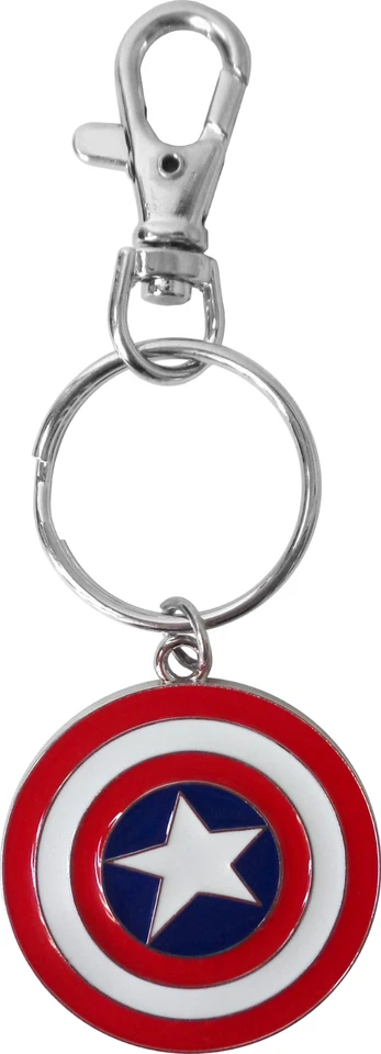 Chaveiro - Capitão América Escudo Marvel Quadrinhos Super-herói Metal Fob Chaveiro 56062 - Imagem 1 de 1
