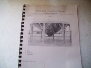 Friesen 1500 bolt together hopper series 1 owners manual - Picture 1 of 2