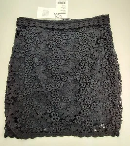 Etoile Isabel Marant Jupe Delphia Wmn's Sz 36 Black Floral Knit Lined 18" Skirt - Picture 1 of 10