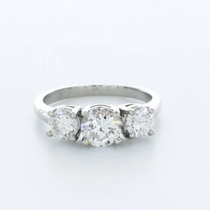 2.67ct F/SI1 Round Natural Certified Diamonds Platinum Classic Engagement Ring - Picture 1 of 20