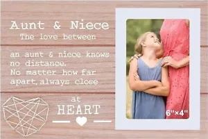Picture Frame Gift for Aunt - Photo Frame Gift for Niece - Birthday Christmas - Picture 1 of 6