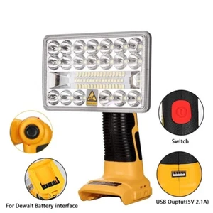2000LM LED-Arbeitsleuchte Für Dewalt 14,4-20V Lithium-Ionen-Akku Taschenlampe - Bild 1 von 6
