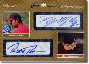 2008 Young Il Jung * Rich Thompson *  Autograph Rookie GOLD Auto #/10