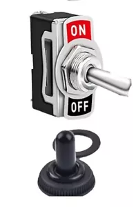 Interruttore a levetta 2 pin ON Off SPST bilanciere auto 20A resistente impermeabile - Foto 1 di 7