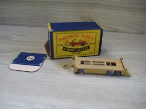 MATCHBOX 1-75 R/ WHEELS MB16A TRANSPORTER TRAILER MINT B3 BOX Flap detached - Picture 1 of 3