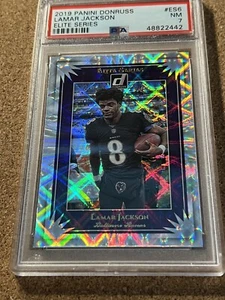 2019 Panini Donruss Elite Series #ES-6 Lamar Jackson PSA 7 NM Grade - Picture 1 of 4