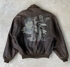 AVIREX Vintage 1987 A-2 AVIREX Limited *I’LL BE SEEING YOU* Leather Jacket Sz M