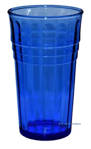 Hazel Atlas Moderntone Cobalt Hard to Find Juice Tumbler - Picture 1 of 5