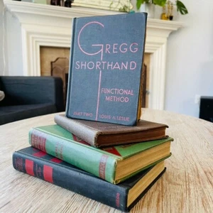 Vintage GREGG Shorthand Dictionary and Books Published 1937-1944, Bundle of 4 - Imagen 1 de 9