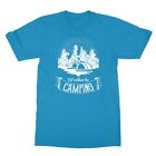 Id Rather Be Camping Outdoor Hiking Outdoor Camper Mens T Shirt