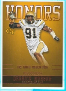 2016 Panini Collegiate Georgia Tech Honors #DMGT Derrick Morgan - Flat S/H - Picture 1 of 1