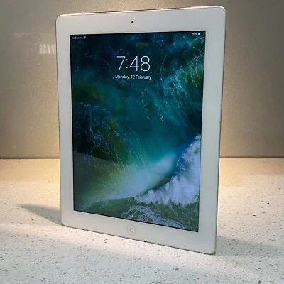 Apple iPad 4th Gen. 32GB WiFi+Cellular, A1460, Excellent Condition white #66 /DO - Image 1 of 4