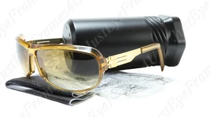 IC! Berlin Sunglasses Liv Gold Stainless Steel Acetate Germany 63-14-130, 38 - Picture 1 of 10