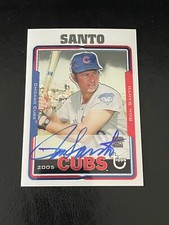 2005 Topps Retired Signature Edition Ron Santo On Card Auto Autograph RARE HOF