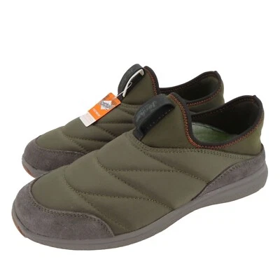 Florhseim Boys 6.5 Java Jr Nylon Moc Puntera Sin Cordones Verde Oliva 16675 Cuero NUEVO Foto 1 de 4