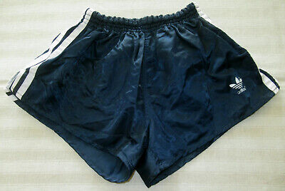 Pantaloni Sportivi Blu - Pantaloncini Lucidi - Vintage - Adidas - Tg. 5 • 59€