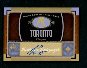 2012 Upper Deck UD SP Signature Edition David Cooper Auto & Bonus cards - Picture 1 of 2