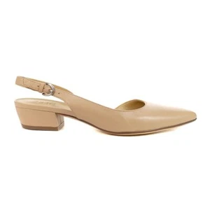 Naturalizer Banks Creme Brulee Leather slingback strap Flats - Picture 1 of 4